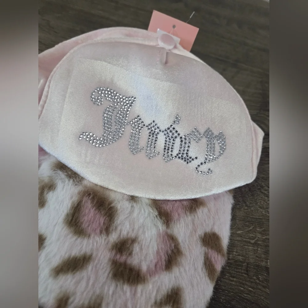Girls Juicy Couture Pink Leopard Cap NWT